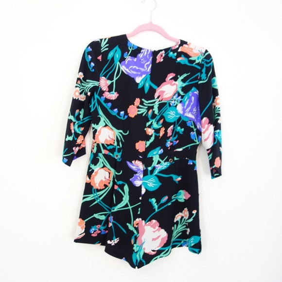 Silk Floral Romper, Size 4 - Picture 10 of 12